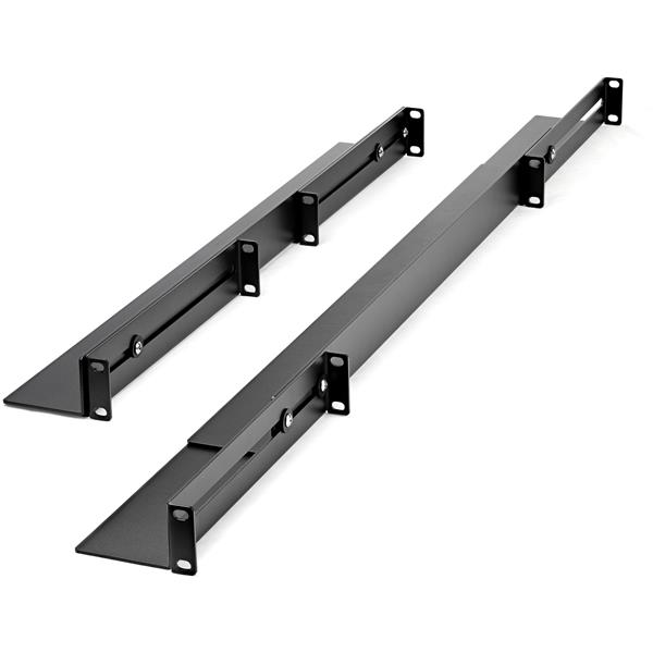 Adjustable 1U Server Rack Rails for 19" 4 Post Racks - Compatible with Dell, IBM, HP, Apple