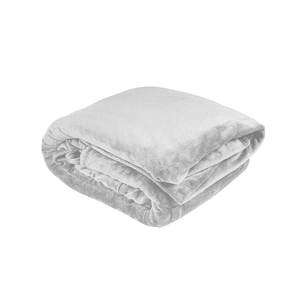 Double/Queen Ultraplush Blanket Silver- Bambury