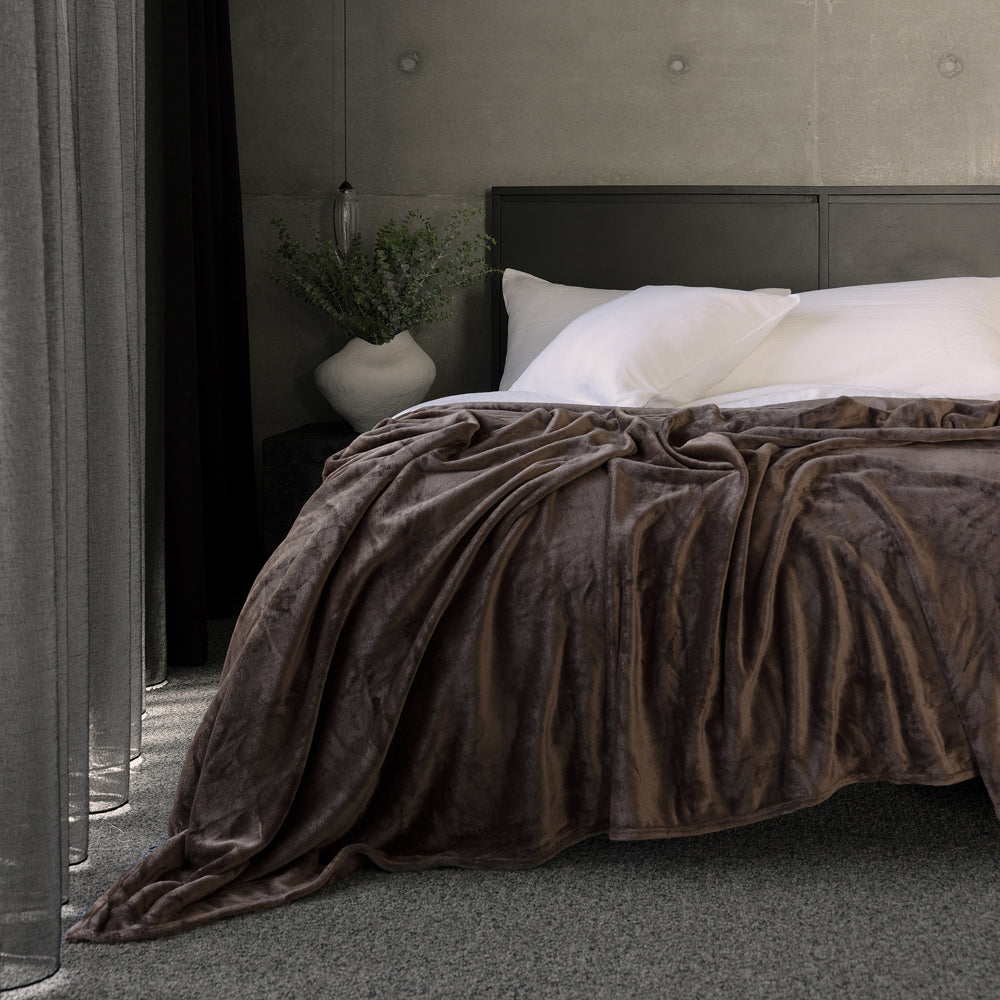Ultraplush Blanket Chocolate Single