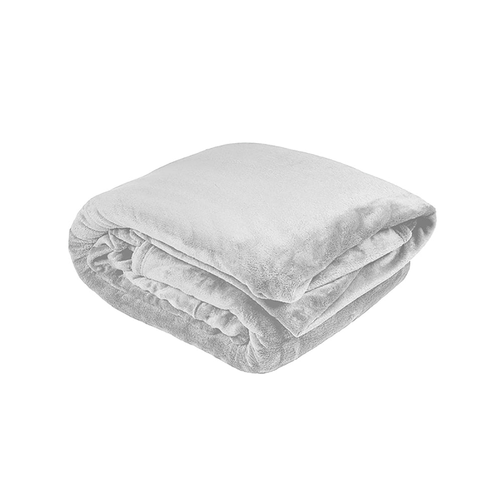 Super King Ultraplush Blanket Silver- Bambury