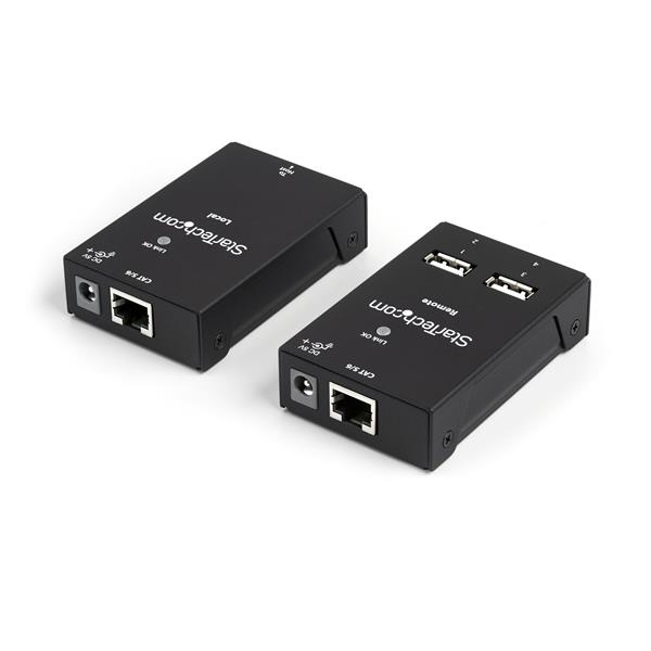 4-Port USB 2.0 extender connecting devices up to 165ft, ideal for home or office use, quick access to peripherals.