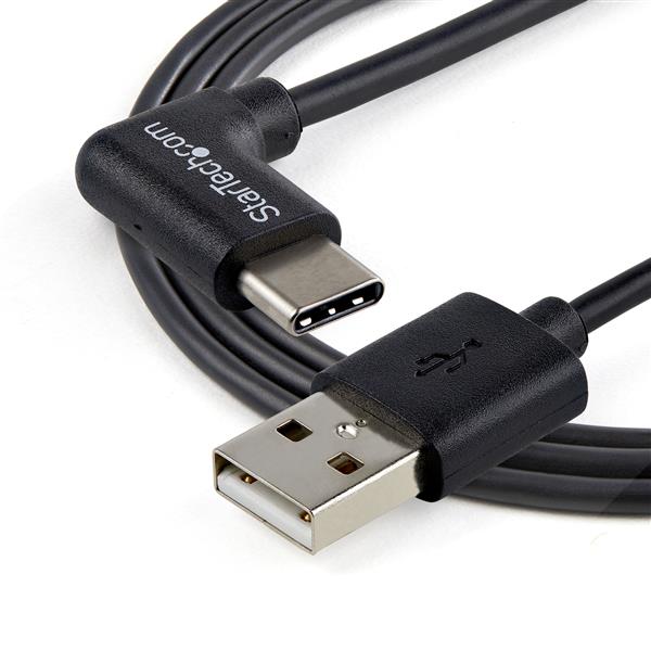 Right-Angle USB-A to USB-C Cable 91 cm (3 ft.) - USB 2.0 for Charging & Data Transfer