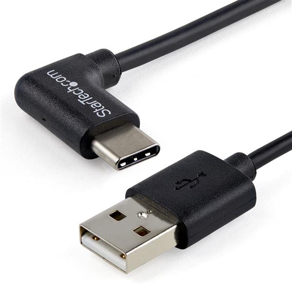 Right-Angle USB-A to USB-C Cable 91 cm (3 ft.) - USB 2.0 for Charging & Data Transfer