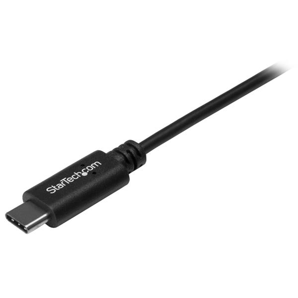 USB-C to USB-A cable, 0.5m, for fast charging and data sync, ideal for travel and tight spaces.