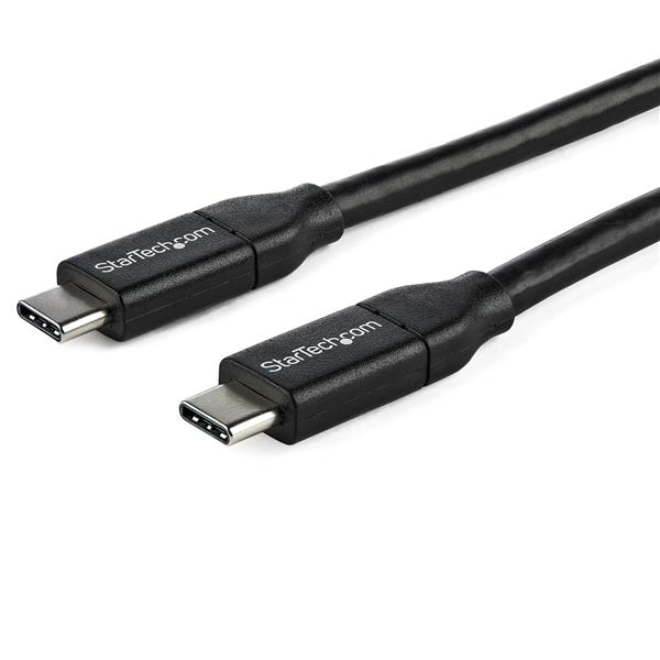 High-Speed 1m USB C to C Cable for fast charging with 5A Power Delivery, USB-IF certified, ideal for USB-C devices.