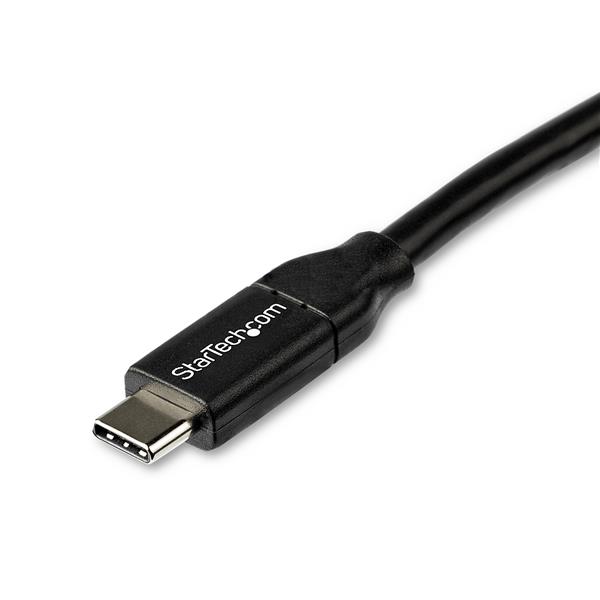USB-C to USB-C Cable 5A, 2m length for fast charging and data transfer, USB-IF certified, ideal for laptops and devices.