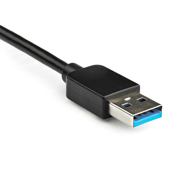 USB to Dual DisplayPort Adapter enabling dual 4K display connectivity for enhanced productivity, compatible with Windows/Mac.