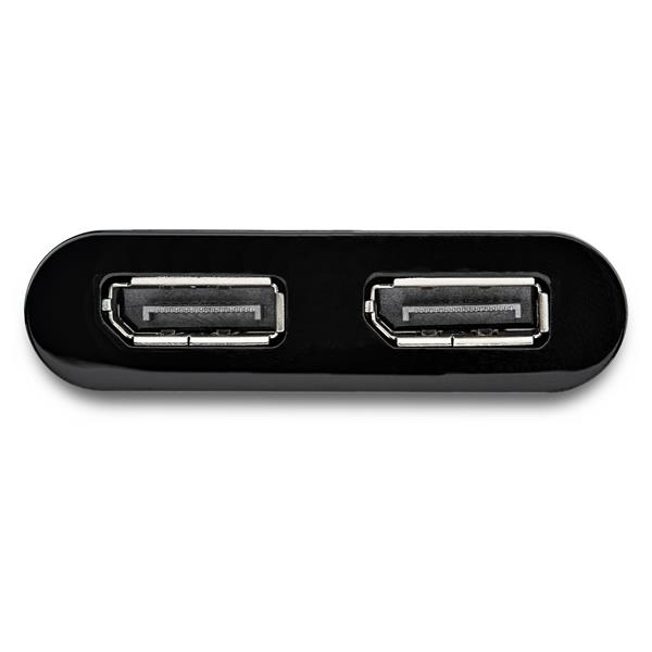 USB to Dual DisplayPort adapter connects 2 monitors, supports 4K 60Hz, enhancing productivity for Windows/Mac users.