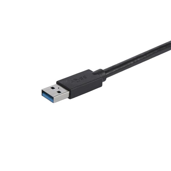 USB 3.0 to DVI Adapter for multi-monitor setups, supporting 1920x1200 resolution with built-in USB hub and VGA compatibility.