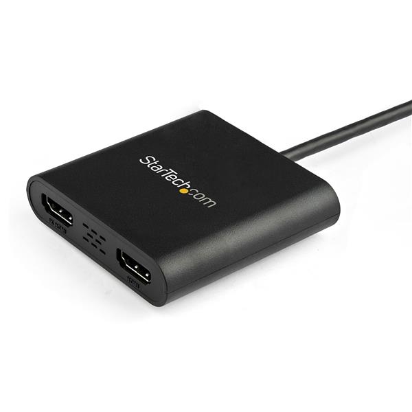 USB 3.0 Dual HDMI Adapter enabling dual 4K displays for enhanced multitasking and high-speed performance.
