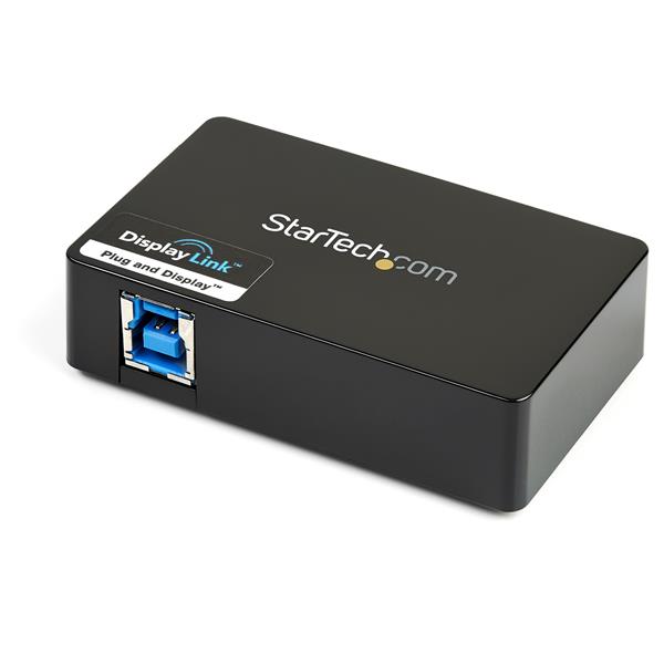 USB 3.0 dual monitor adapter enabling HDMI and DVI-I outputs for high-definition multimedia and seamless multi-monitor setups.