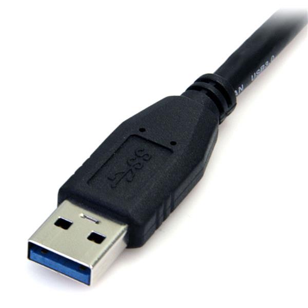 0.5m Black SuperSpeed USB 3.0 A to Micro B Cable - High-Speed Data Transfer, Lifetime Warranty