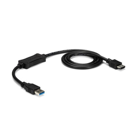 USB 3.0 to eSATA adapter cable, 3ft long, for fast data transfer from HDD, SSD, and ODD devices. Plug-and-play design.