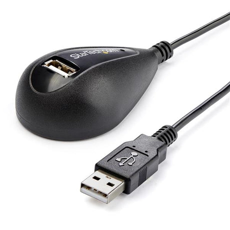 1.5m USB extension cable, A Male to A Female, enhances connectivity for Mac and PC, perfect for desk use.