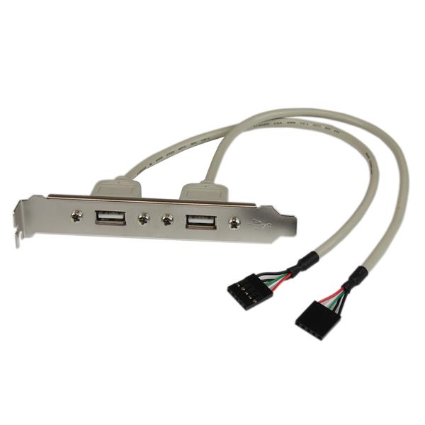 2-Port USB A Female Adapter Plate for PC, enhancing connectivity for USB devices with easy installation and reliable performance.