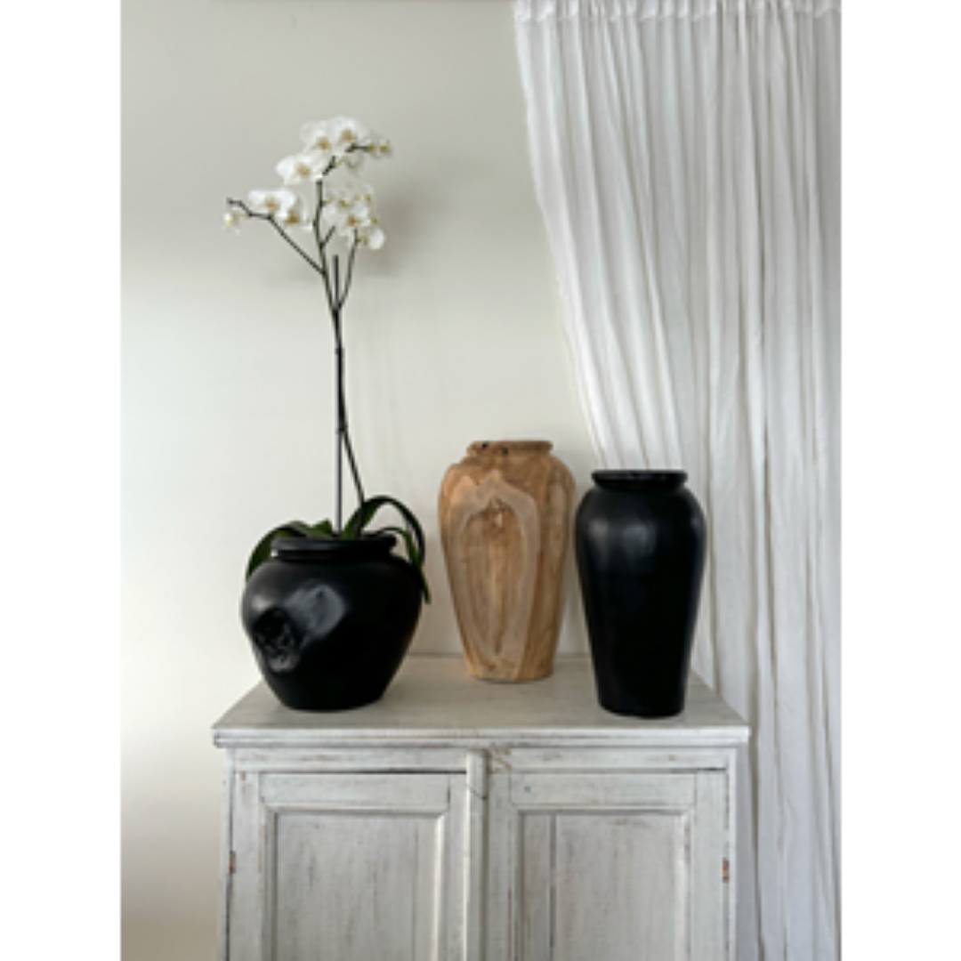 Pot - Organic Teak Yakisugi (27 x 25cm)