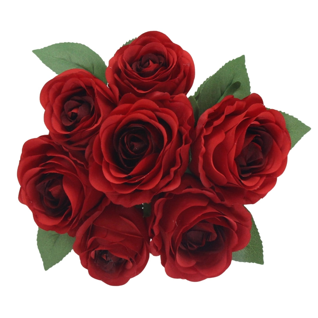Artificial / Faux Flowers - Rose Bouquet Red