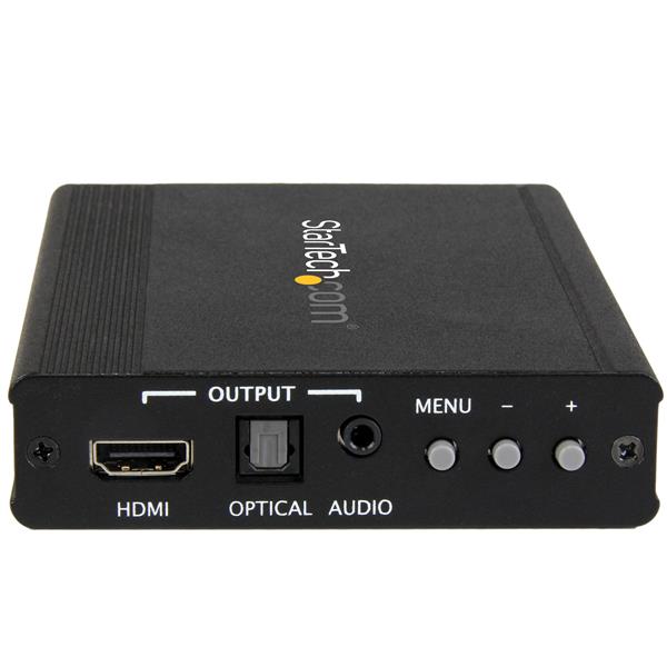 VGA to HDMI Scaler Converter enabling seamless connection with automatic resolution detection up to 1920x1200.