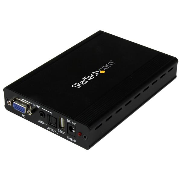 VGA to HDMI Scaler Converter enabling 1920x1200 resolution for seamless connection of VGA devices to HDMI displays.