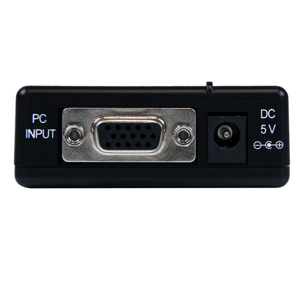 VGA to Composite/S-Video Converter for high-resolution PC-to-TV connectivity, supports NTSC/PAL formats.