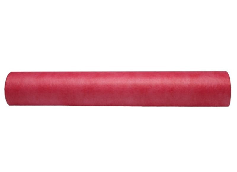 Pack of 100 vibrant raspberry red Vilene sheets, ideal for wrapping gifts and creative projects, each 45cm x 60cm.
