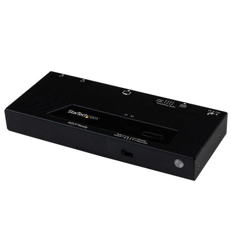 2-Port HDMI Switch with auto and priority switching for 1080p HD video, ideal for managing multiple devices effortlessly.