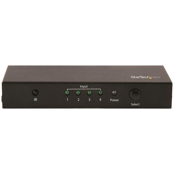 Smartfox AU 4-Port HDMI switch with 4K 60Hz support, HDR, and remote for seamless device connectivity.