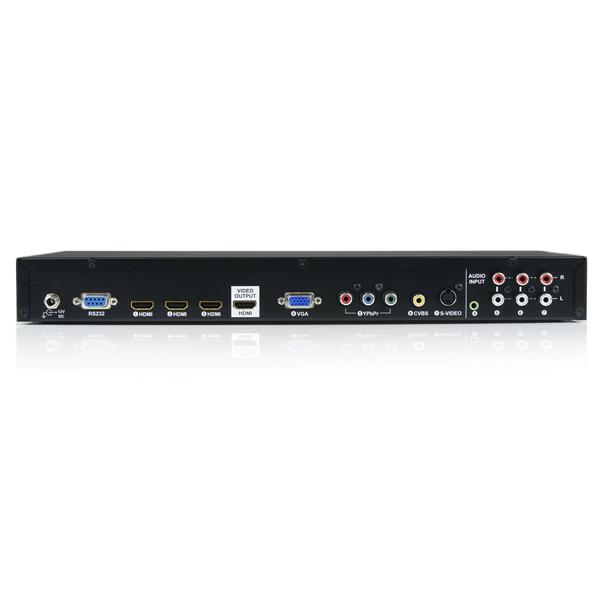 HDMI Scaler Switcher with Multiple Video Inputs and Audio Support - 1080p, VGA, Component