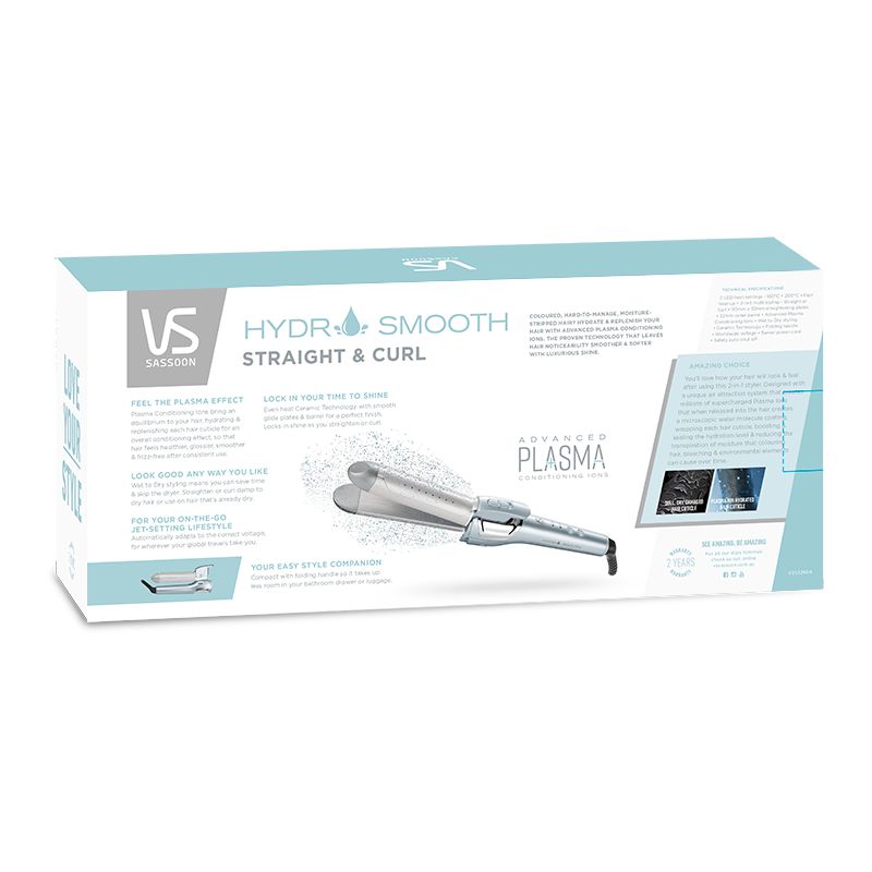 Straightener/Curler - VS Sassoon Hydro Smooth