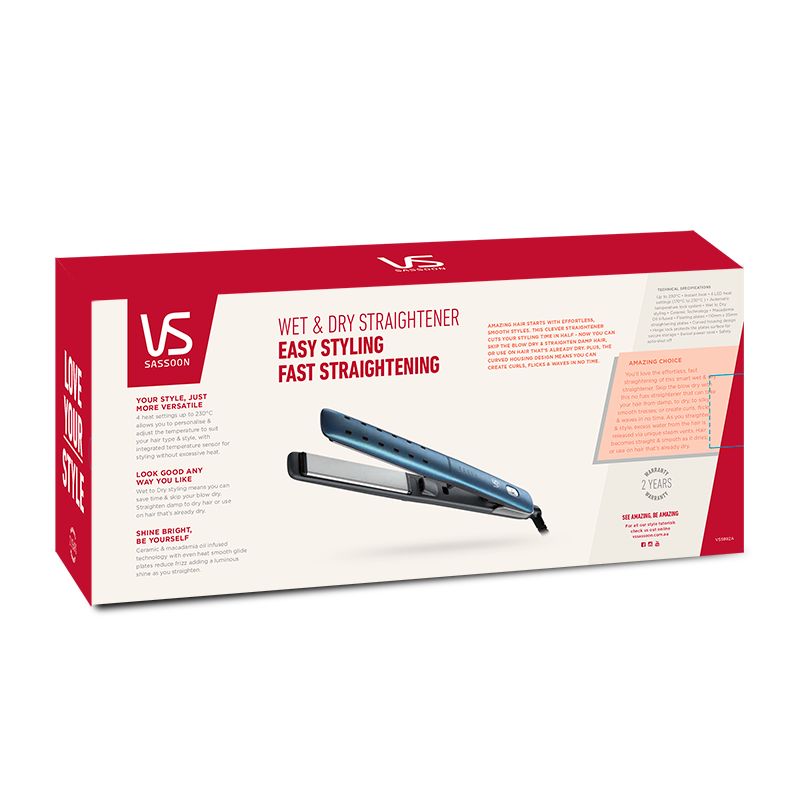 Hair Straightener - VS Sassoon Wet & Dry Style