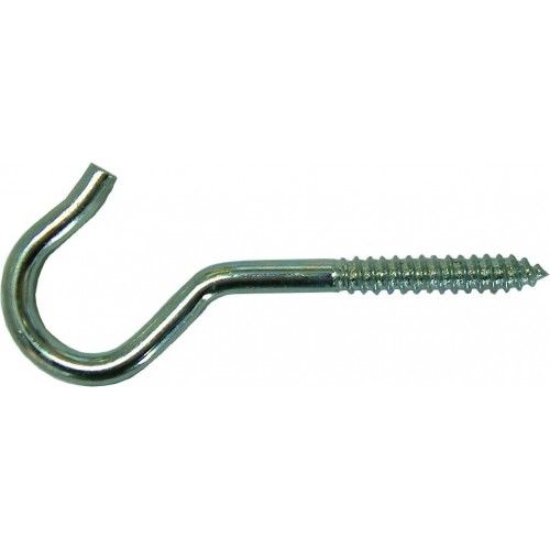 Durable stainless steel screw hooks, 33mm long, ideal for hanging and organizing indoors and outdoors.