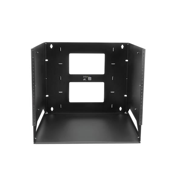 Wall-Mount Server Rack with Built-in Shelf - Solid Steel - 8U
