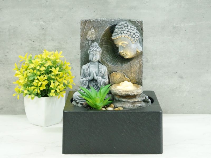 Water Feature - Meditating Buddha (25cm)
