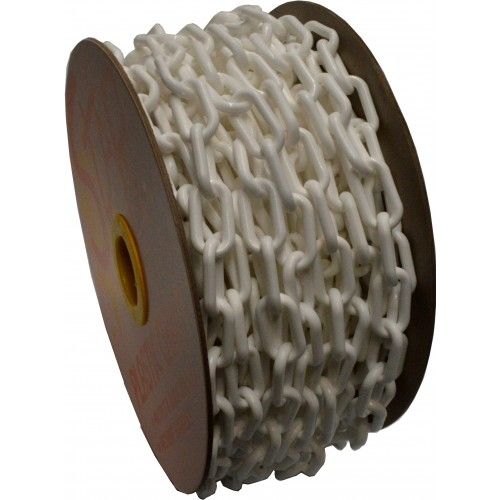 PLASTIC CHAIN - 6mm x 25m Reel (White)