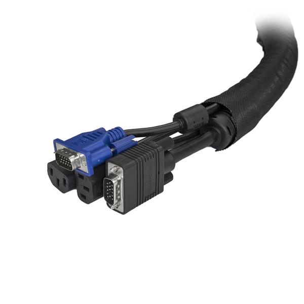 Premium 2 m Cable Management Sleeve - Flexible, Adjustable, & Easy to Use for Home & Office