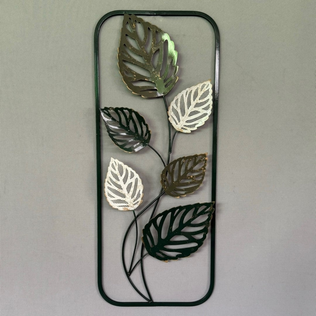 Wall Art - Green Leaves (25 x 60cm)