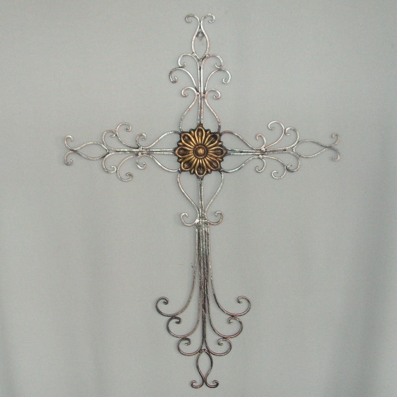 Wall Art - SILVER/GOLD CROSS (50 x73cm)