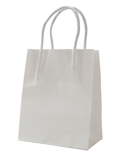 Paper Bags White - (500 Bags) 16.5 x 14.5cm