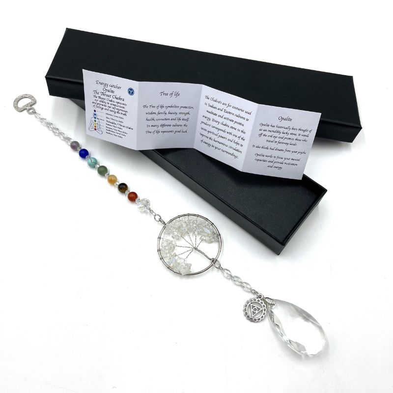 Suncatcher - Tree of Life Throat Chakra Opalite (32.5cm)