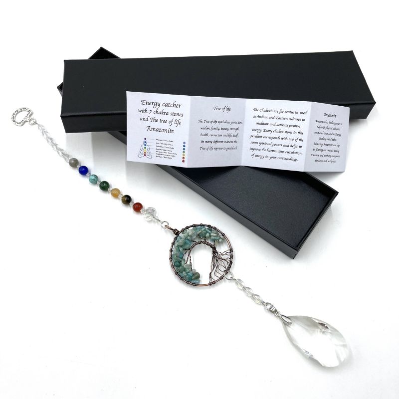 Suncatcher - Tree of Life Amazonite (32.5cm)