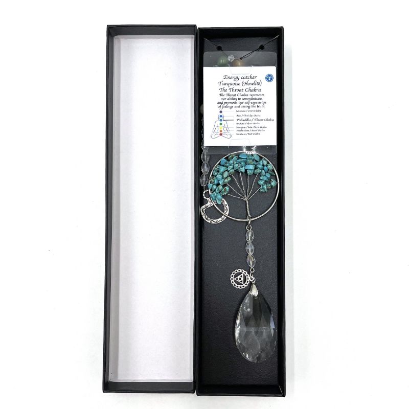 Suncatcher - Tree of Life Throat Chakra Howlite (32.5cm)