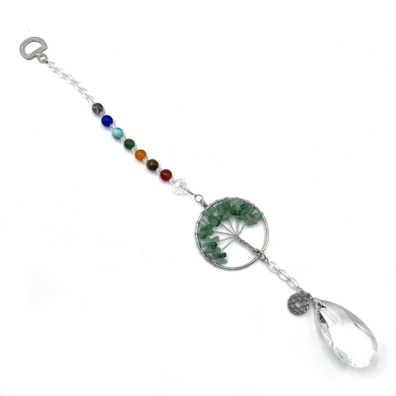 Suncatcher - Tree of Life Heat Chakra Aventurine (32.5cm)