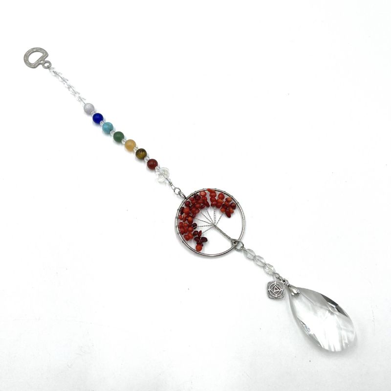 Suncatcher - Tree of Life Root Chakra Red Coral (32.5cm)
