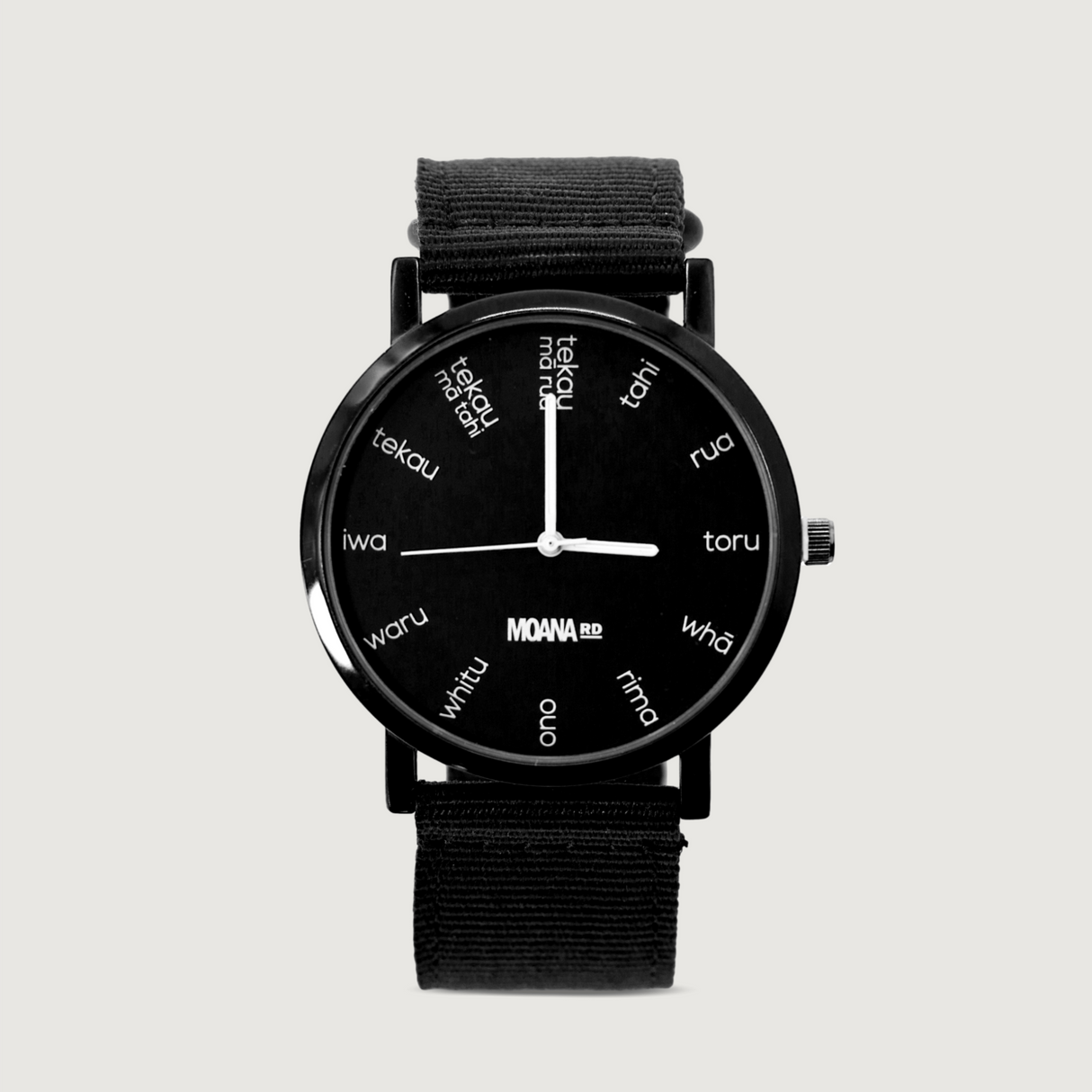 Moana Road - Te Reo Maori Watch - Black - 2 units