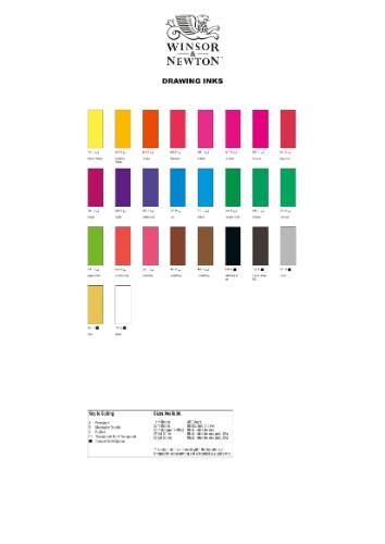 Winsor & Newton Drawing Inks 14ml - Canary Yellow (973)