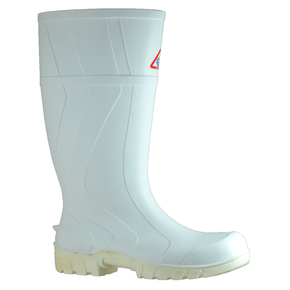 Gumboots - Bata Workmate Safety Boot - White (Size: 9)