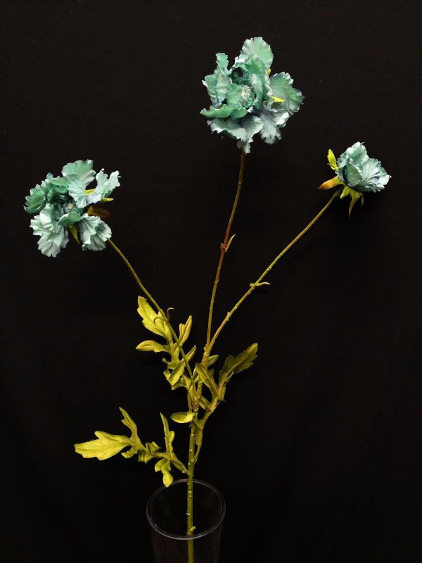 Artificial Single Mum Spray (Teal)