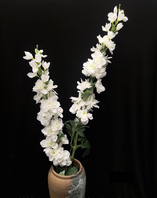 Artificial Delphinium Spray - Large (White)