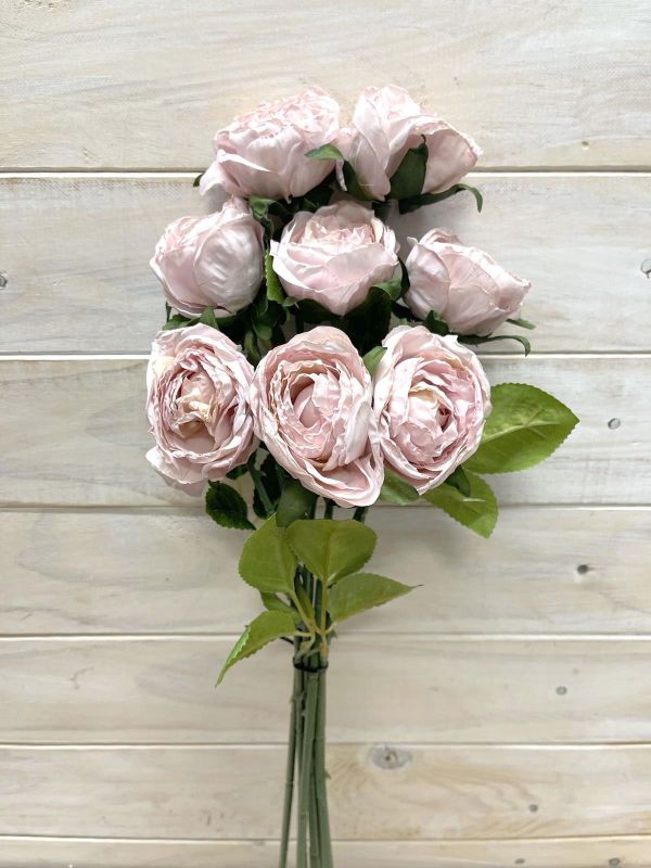 Artificial Rose Stem Bundle - Dry Look (Pink)
