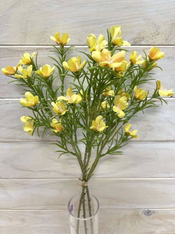 Artificial Mini Dogwood Bundle (Yellow)